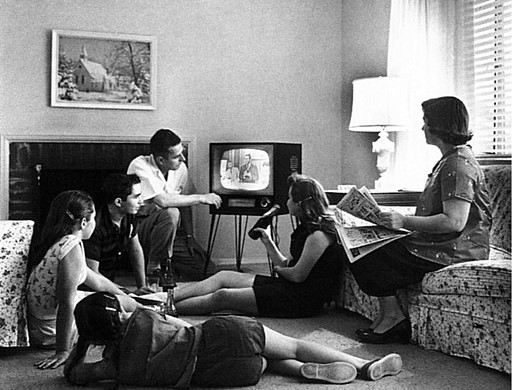 family watching television 1950s baby boomer life story