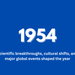 1954-Scientific breakthroughs, cultural shifts, and major global events shaped the year